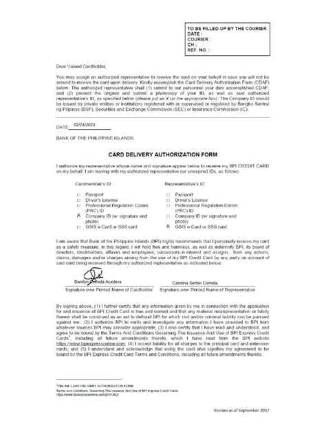 bpi authorization letter 2023|BPI Omnibus Application Form.